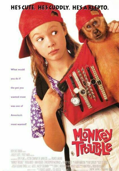 Official theatrical poster artwork for Monkey Trouble (1994)