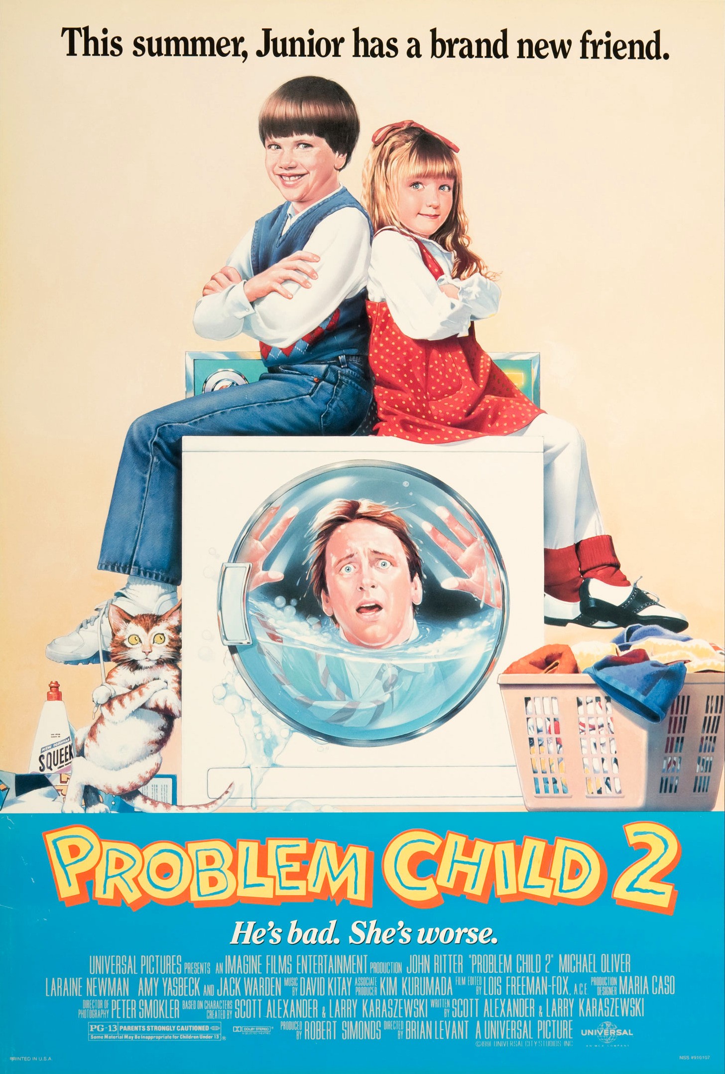 Official theatrical poster artwork for Problem Child 2 (1991)