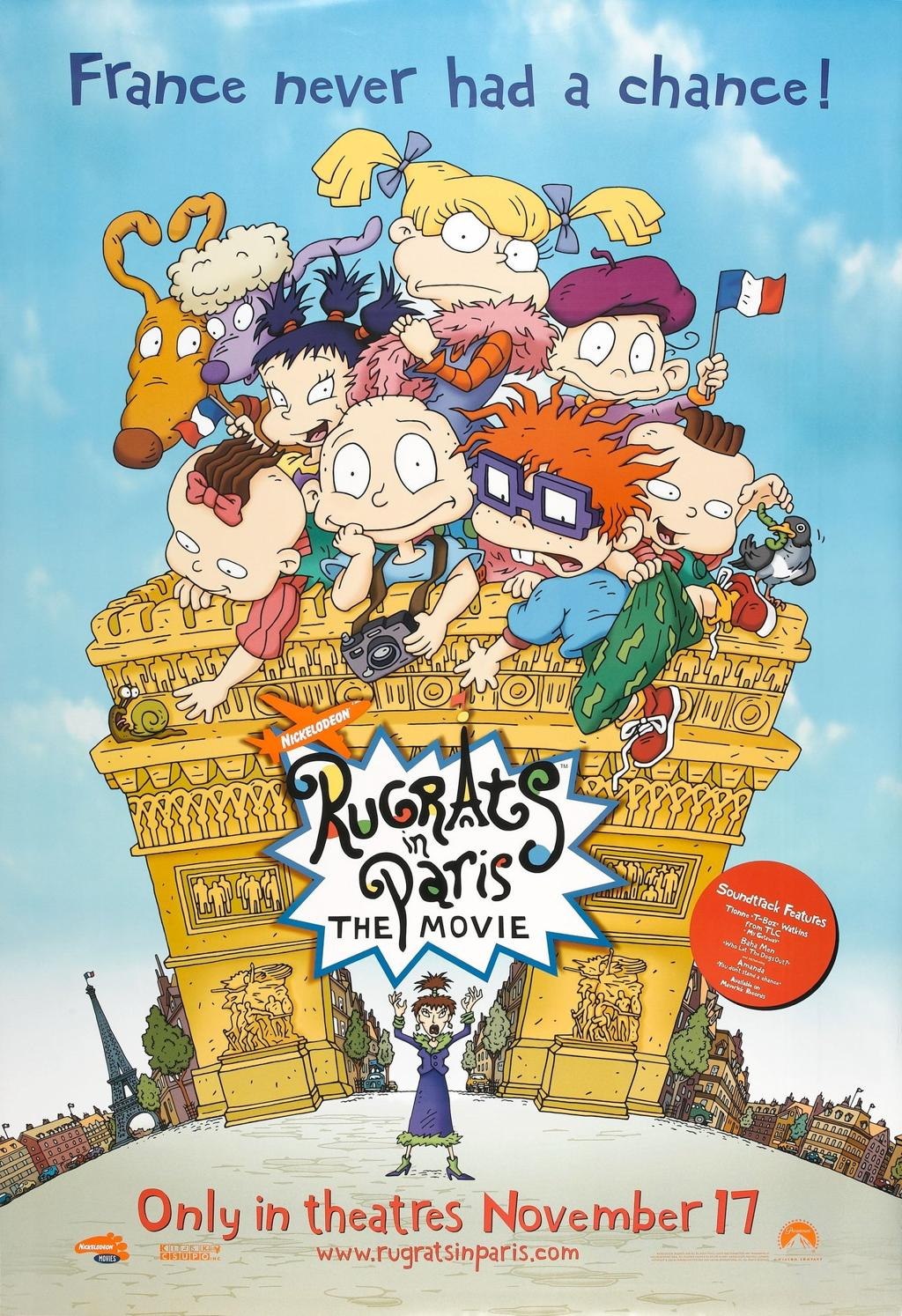 Official theatrical poster artwork for Rugrats in Paris: The Movie (2000)