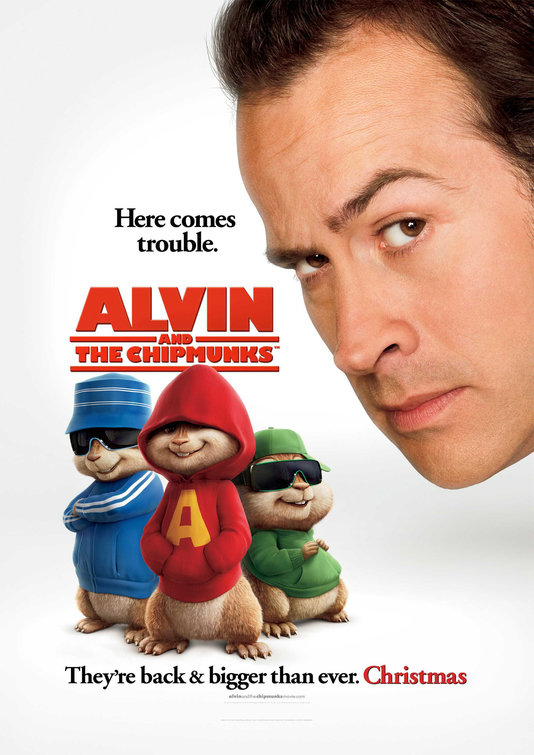 Official theatrical poster artwork for Alvin and the Chipmunks (2007)